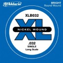 D'Addario Nickel Wound Single Long Scale .032 - XLB032