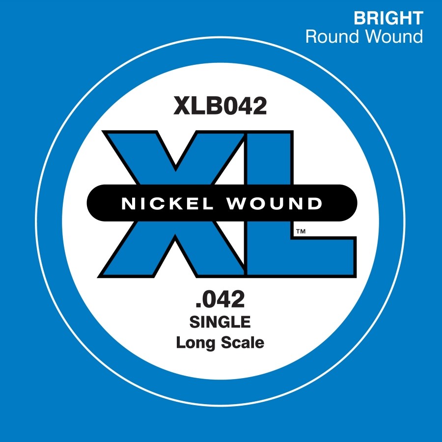 D'Addario Nickel Wound Single Long Scale .042 - XLB042 Bas Gitar Tek Tel