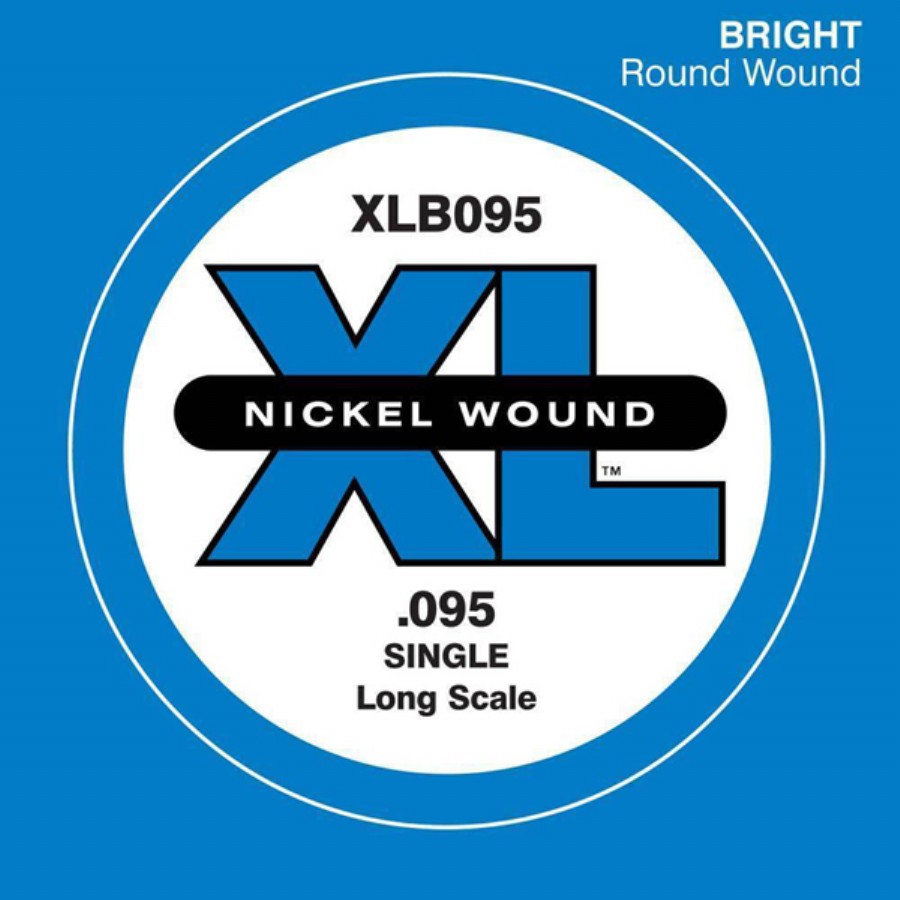 D'Addario Nickel Wound Single Long Scale .095 - XLB095 Bas Gitar Tek Tel