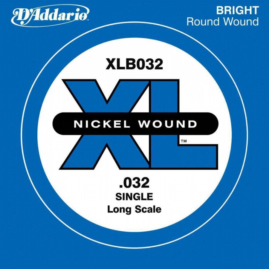 D'Addario Nickel Wound Single Long Scale .032 - XLB032 Bas Gitar Tek Tel