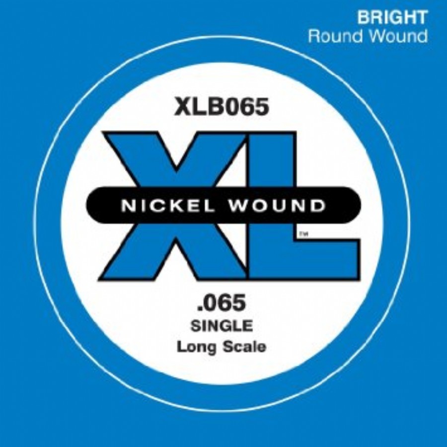 D'Addario Nickel Wound Single Long Scale .065 - XLB065 Bas Gitar Tek Tel
