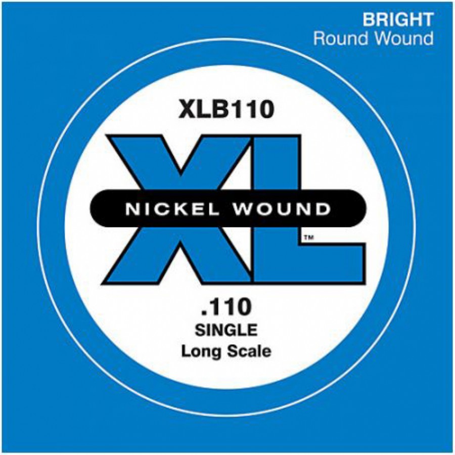 D'Addario Nickel Wound Single Long Scale .110 - XLB110 Bas Gitar Tek Tel