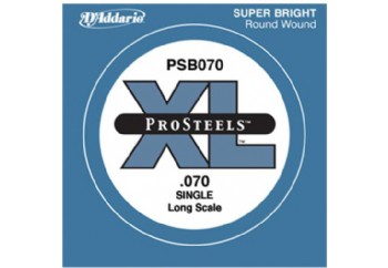 D'Addario ProSteels Bass Single, Custom Light, Long Scale .070 - PSB070 - Bas Gitar Tek Tel