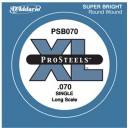 D'Addario ProSteels Bass Single, Custom Light, Long Scale .070 - PSB070