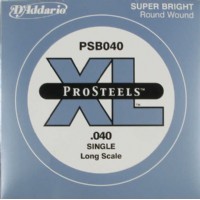 D'Addario ProSteels Bass Single, Custom Light, Long Scale .040 - PSB040