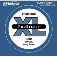 D'Addario ProSteels Bass Single, Custom Light, Long Scale .060 - PSB060