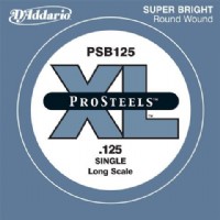 D'Addario ProSteels Bass Single, Custom Light, Long Scale .125 - PSB125