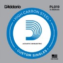 D'Addario Acoustic or Electric Plain Stell Singles .019 - PL019
