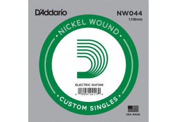 D'Addario Acoustic or Electric Nickel Wound Singles .044 - NW044 - Elektro Gitar Tek Tel