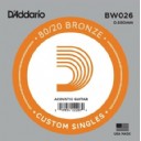 D'Addario Acoustic Guitar 80/20 Bronze Single 0.26 - BW026