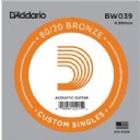 D'Addario Acoustic Guitar 80/20 Bronze Single .039 - BW039