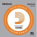 D'Addario Acoustic Guitar 80/20 Bronze Single .042 - BW042