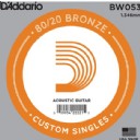 D'Addario Acoustic Guitar 80/20 Bronze Single .053 - BW053