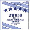 D'Addario Acoustic Guitar 85/15 Bronze Single .050 - ZW050
