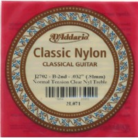 D'Addario Classic Nylon Normal Tension Clear Nyl Treble si - J2702