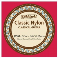 D'Addario Classic Nylon Normal Tension Clear Nyl Treble sol - J2703