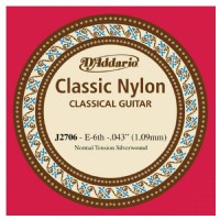 D'Addario Classic Nylon Normal Tension Silverwound Mi - J2706
