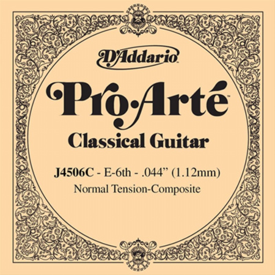 D'Addario Classic Guitar Normal Tension-Composite Single Mi-E - J4506C Klasik Gitar Tek Tel