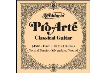 D'Addario Classic Guitar Normal Silverplated Wound Single E-Mi - J4506 - Klasik Gitar Tek Tel