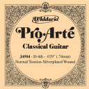 D'Addario Classic Guitar Normal Silverplated Wound Single D-Re - J4504