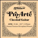 D'Addario Classic Guitar Normal Silverplated Wound Single E-Mi - J4506