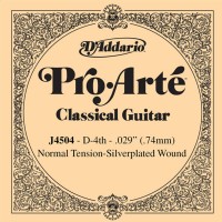 D'Addario Classic Guitar Normal Silverplated Wound Single D-Re - J4504