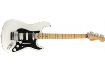Fender Player Stratocaster Floyd Rose HSS Polar White - Maple - Elektro Gitar