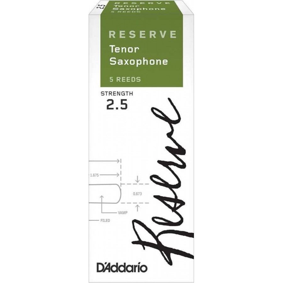 DAddario Reserve Tenor Sax Reeds 2,5 - DKR0525 Tenor Saksofon Kamışı