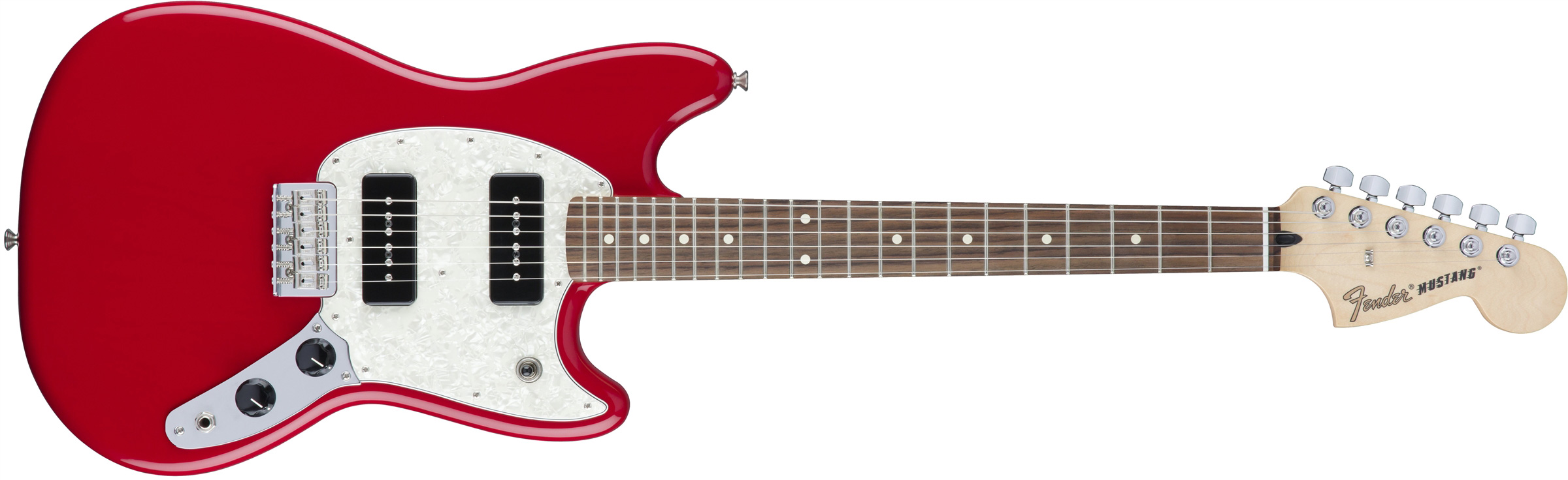 Fender shop mustang red