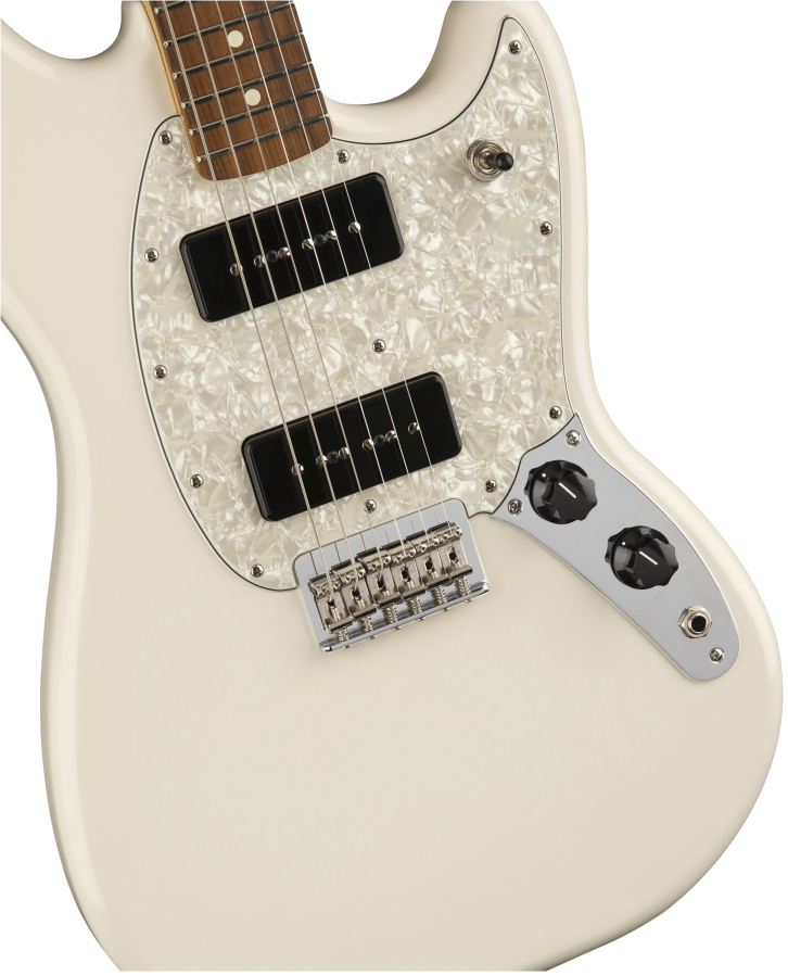 fender white mustang