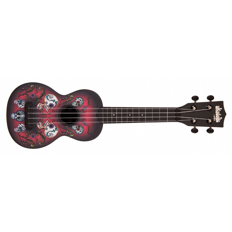 Kala KA-SU-SKULLS Sugar Skulls Soprano Ukulele Soprano Ukulele