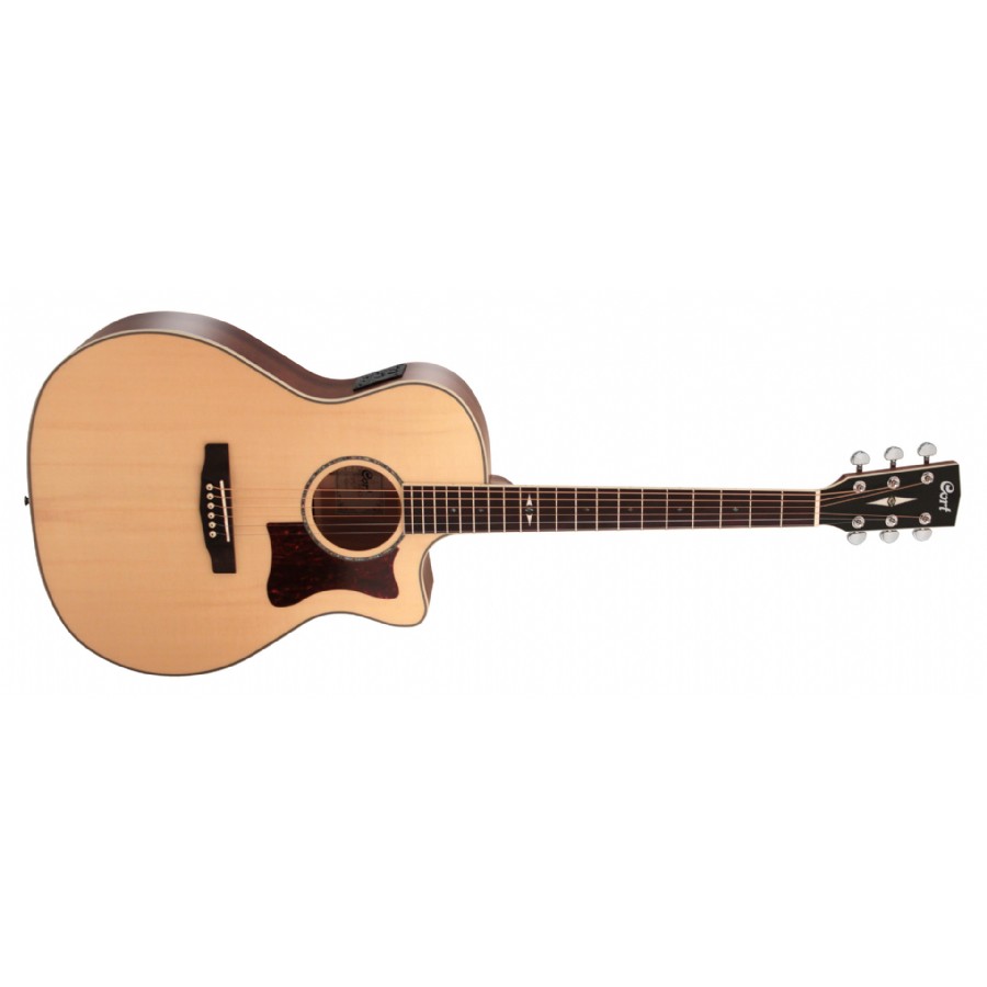 Cort GA10F Natural Satin Elektro Akustik Gitar