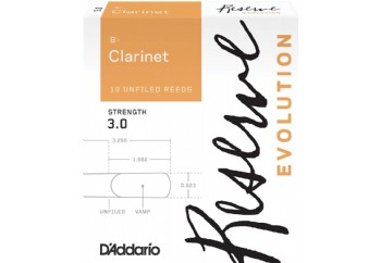 D'Addario Reserve Evolution Clarinet Reeds 3 - DCE1030 - Sib Klarnet Kamışı
