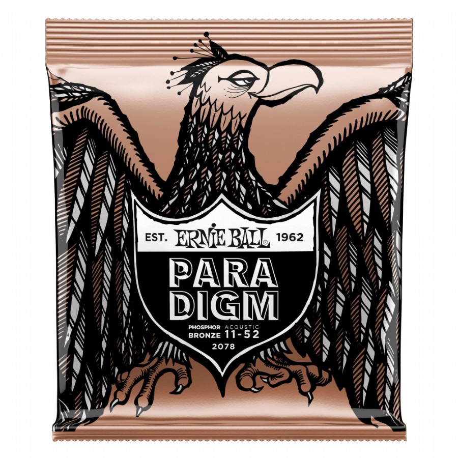 Ernie Ball 2078 Light Paradigm Phosphor Bronze Acoustic Guitar Strings Akustik Gitar Teli 011