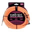 Ernie Ball Braided Straight / Angle Instrument Cable Neon Orange P06079 (3 metre)