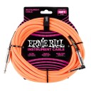 Ernie Ball Braided Straight / Angle Instrument Cable Neon Orange P06084 (5.5 metre)