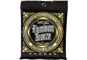 Ernie Ball 2570 Extra Light Aluminum Bronze Acoustic Strings Takım Tel - Akustik Gitar Teli 010