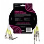 Ernie Ball 6056 Straight/Angle Patch Cable 3-pack Pedal Ara Kablosu (46 cm)