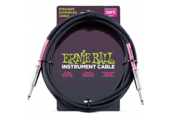 Ernie Ball P06048 10 Straight/Straight Instrument Cable -  Enstrüman Kablosu (3 mt)