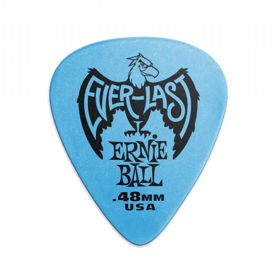 Ernie Ball Everlast Guitar Picks 1 Adet - 0.48mm - Blue Everlast Pena