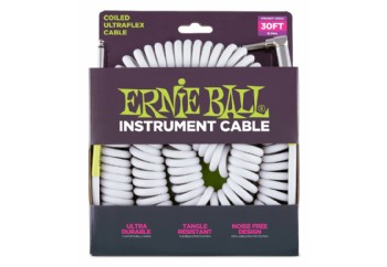 Ernie Ball P06045 30' Coiled Straight / Angle Instrument Cable - Enstrüman Kablosu (9 mt)