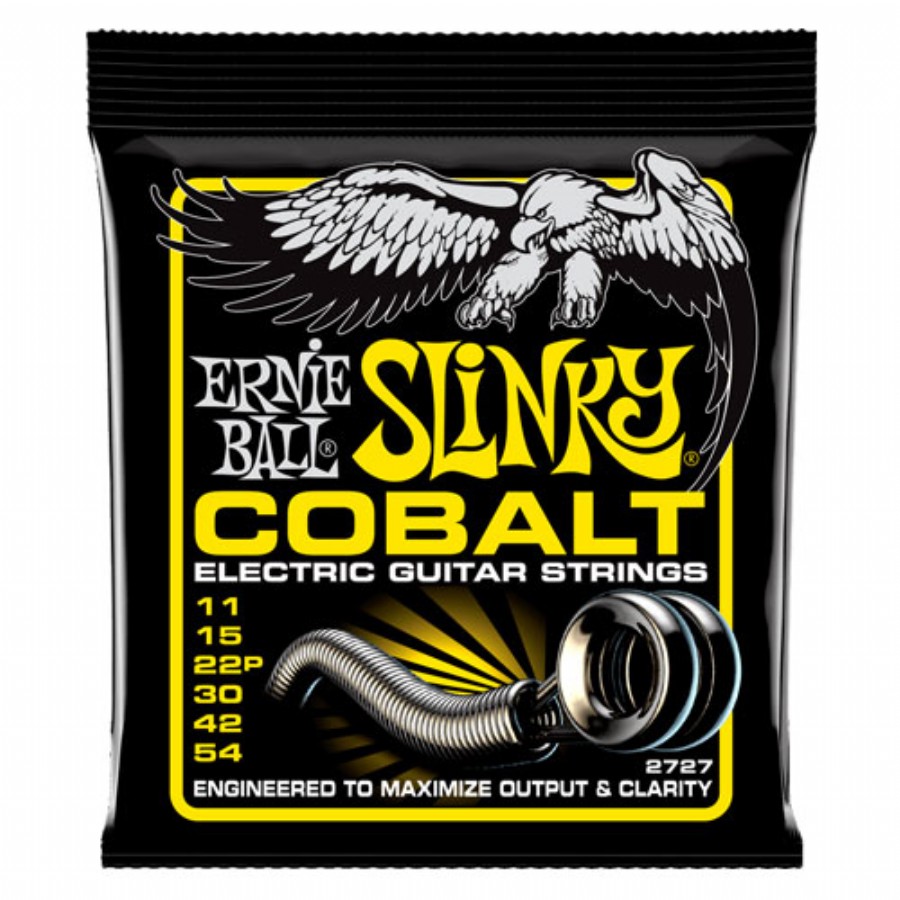 Ernie Ball 2727 Beefy Slinky Cobalt Electric Guitar Strings Takım Tel Elektro Gitar Teli 011-54