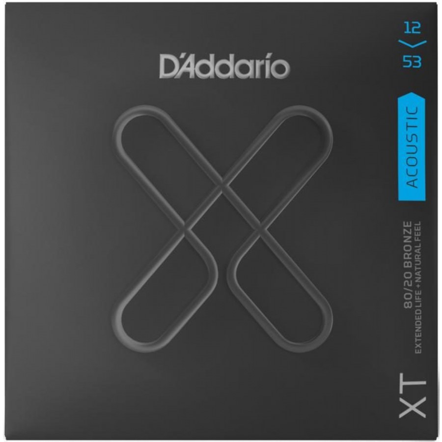 D'Addario XTABR1253 Light Set Akustik Gitar Teli 12-53