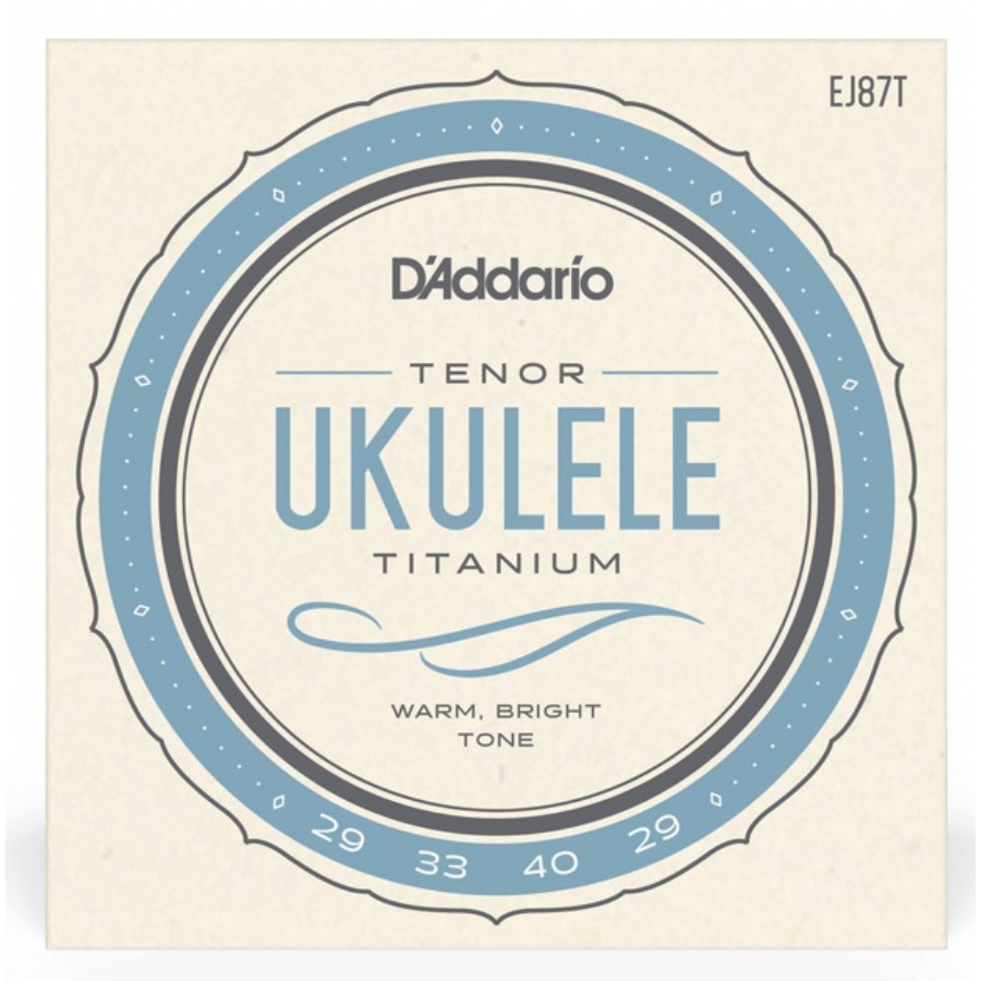 DAddario EJ87T Titanium Tenor Ukulele Strings Takım Tel Tenor Ukulele Teli