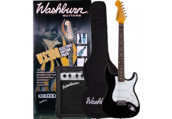Washburn WS300 PACK Black - Elektro Gitar Seti