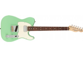 Fender American Performer Telecaster Hum Satin Surf Green - Rosewood - Elektro Gitar