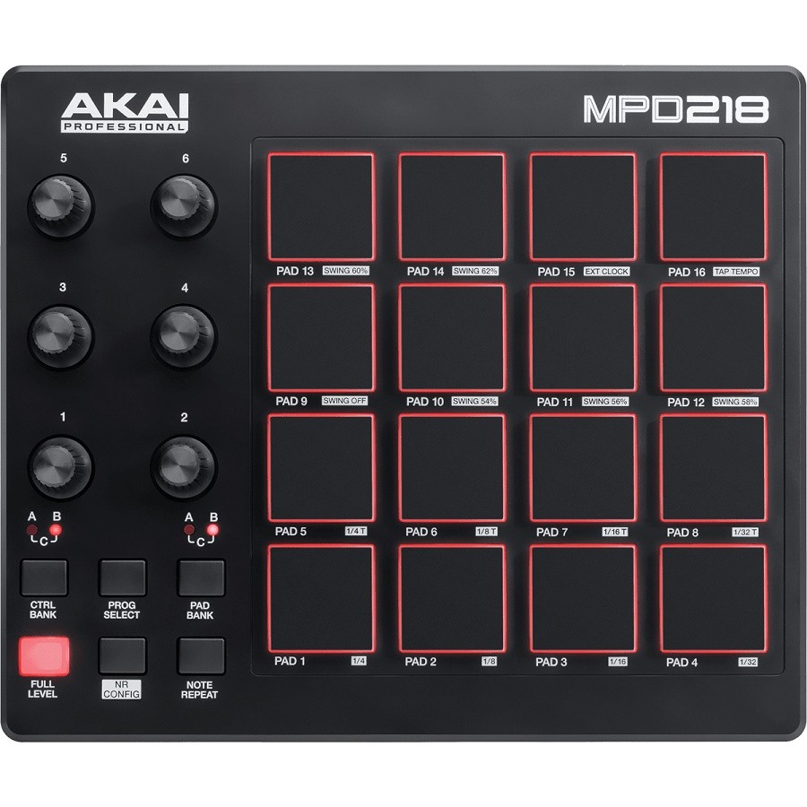 Akai MPD218 USB MIDI Pad Controller Pad Kontrol Cihazı