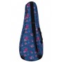 Wagon Case 03 Serisi 03-UKL Hibiskus Mavi Soprano Ukulele Taşıma Çantası