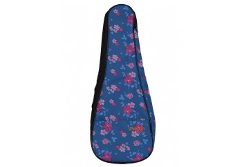 Wagon Case 03 Serisi 03-UKL Hibiskus Mavi - Soprano Ukulele Taşıma Çantası