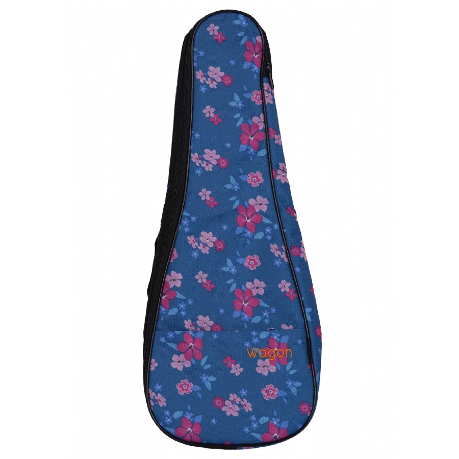 Wagon Case 03 Serisi 03-UKL Hibiskus Mavi Soprano Ukulele Taşıma Çantası